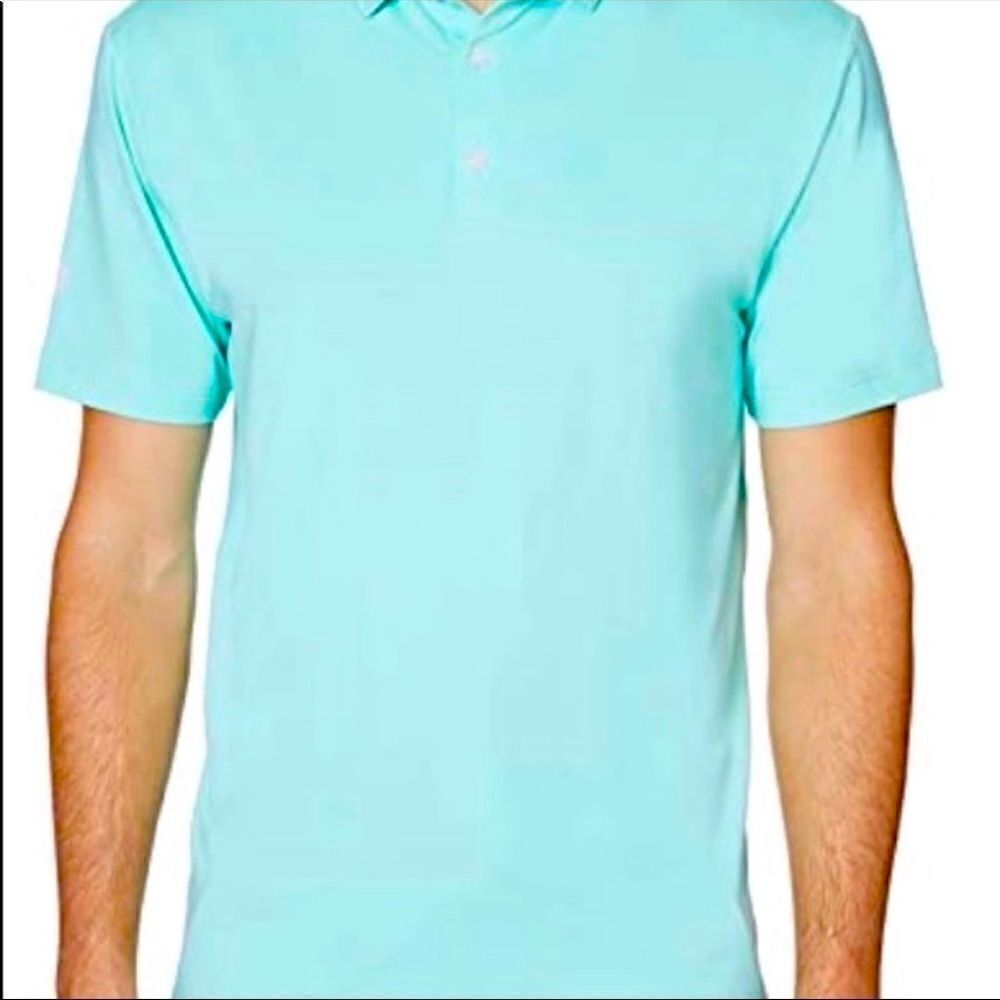 Hickey Freeman Men's Regular Fit Short Sleeve Golf Polo mint green USA